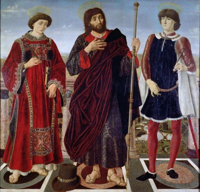 SS. Vincent of Saragossa, James and Eustace by Antonio Pollaiuolo
